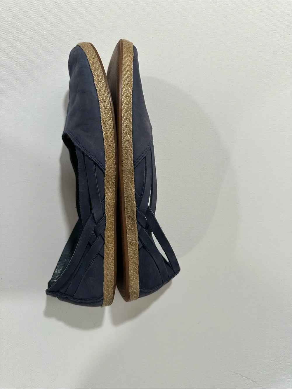 UGG Tippie Navy Blue Nubuck Espadrille Flats Women's Size 10